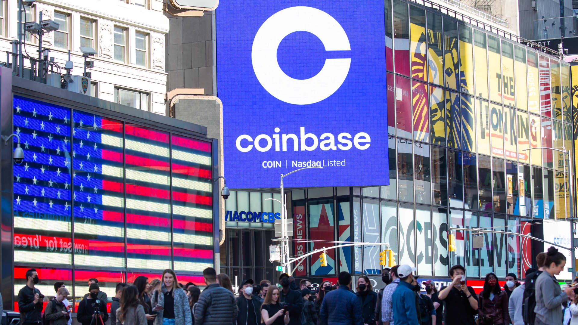 Coinbase stock pops 17% as cryptocurrencies bitcoin and ether rally