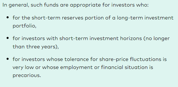 VGSH is appropriate for what kind of investors
