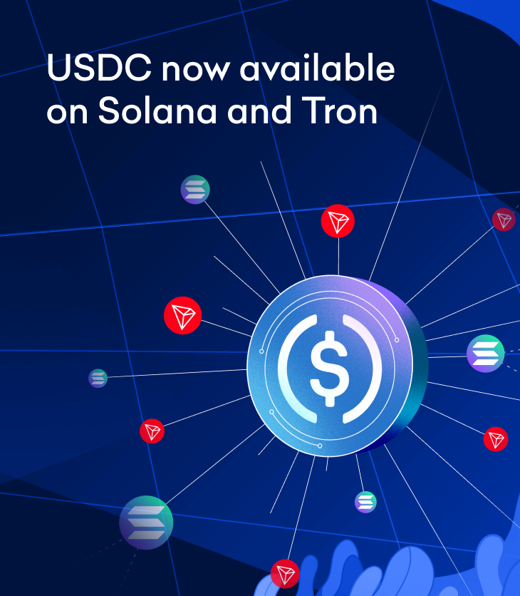 Kraken now supports deposits and withdrawals of USDC via the Solana and Tron networks!