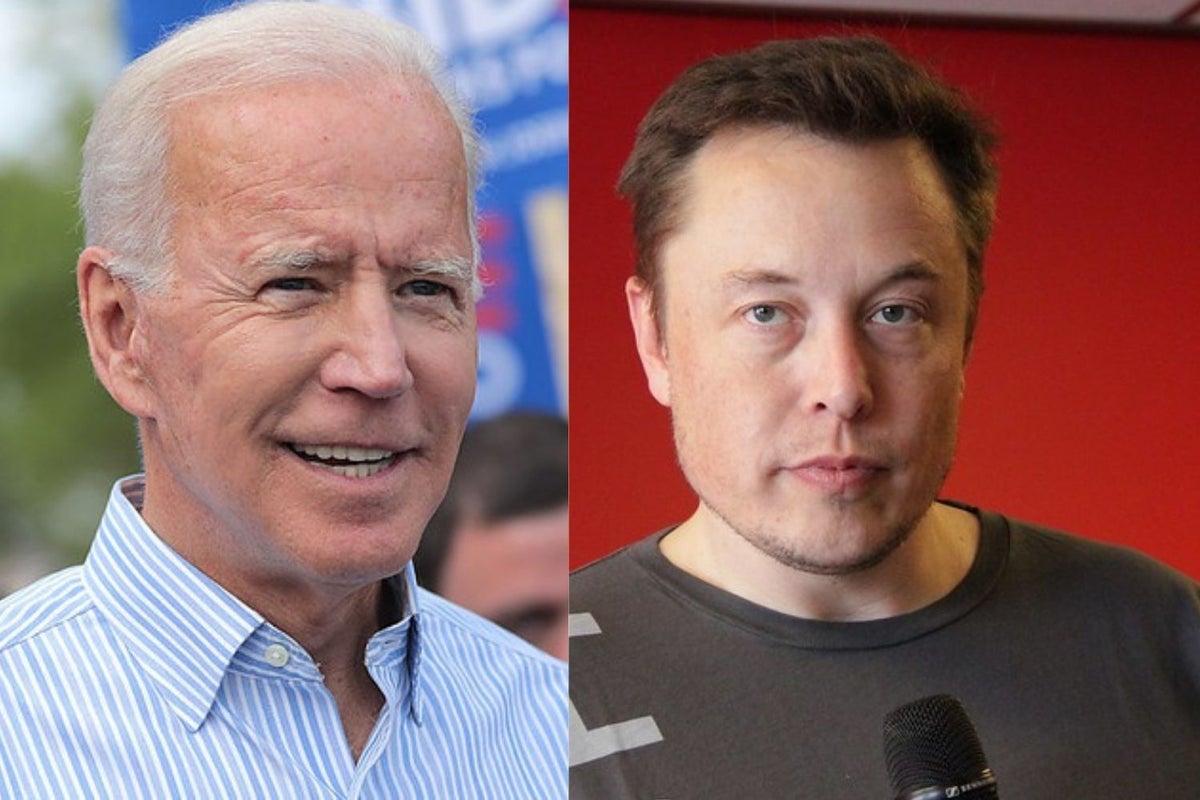 Is Musk Warming Up To Biden? Gushes Over President's Tweet And Makes Him A Tesla Sales Pitch - Tesla (NASDAQ:TSLA)